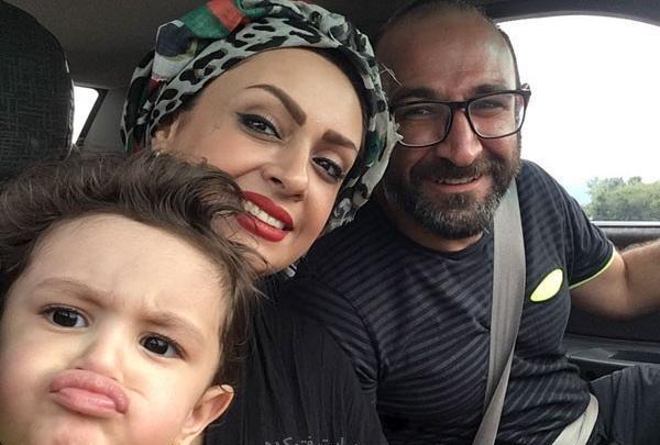 عکس نگار عابدی و خانواده