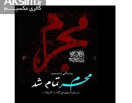 عکس نوشته خداحافظ ماه محرم