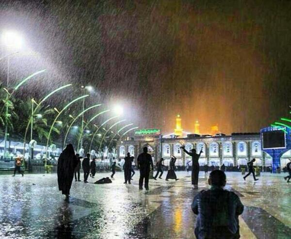 عکس کربلا در باران