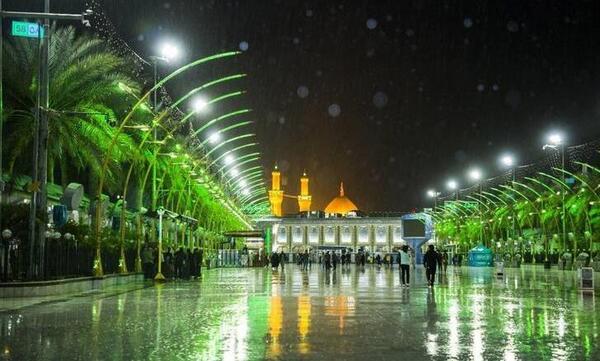 عکس کربلا در باران