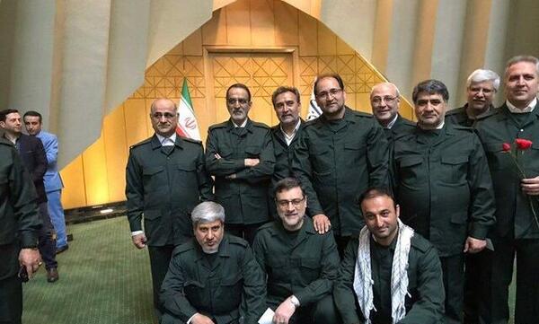 عکس نمایندگان مجلس با لباس سپاه