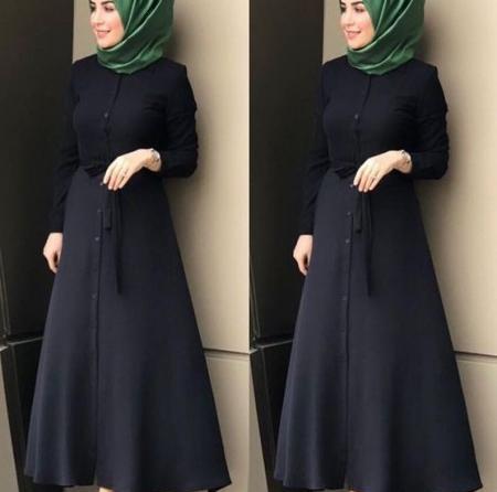 عکس مدل مانتو بلند اندامی چاک دار دخترانه