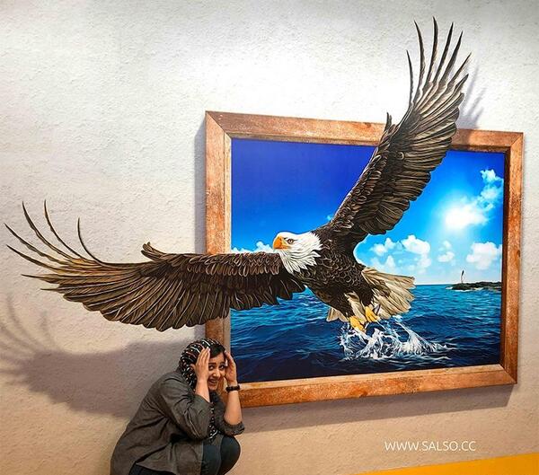 عکس عقاب نقاشی