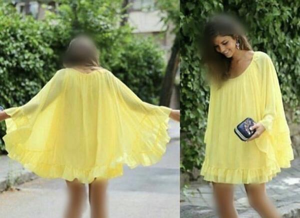 عکس لباس مجلسی کوتاه و گشاد