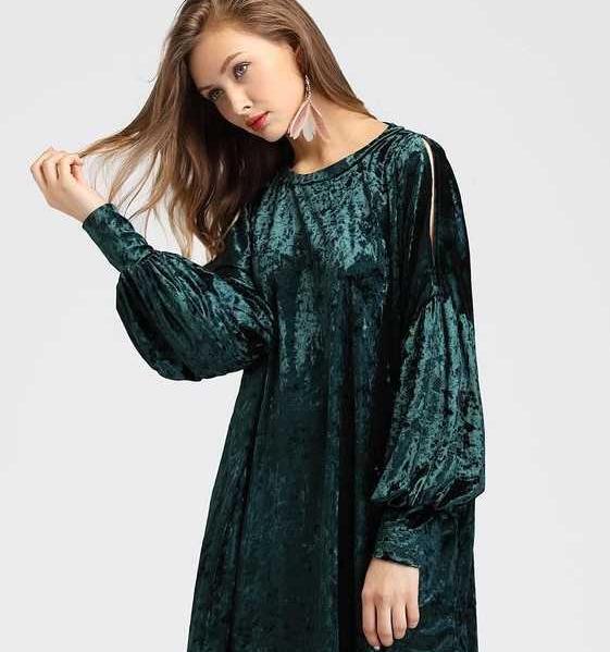عکس لباس مجلسی کوتاه و گشاد
