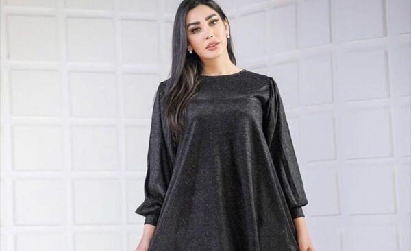 عکس لباس مجلسی کوتاه و گشاد