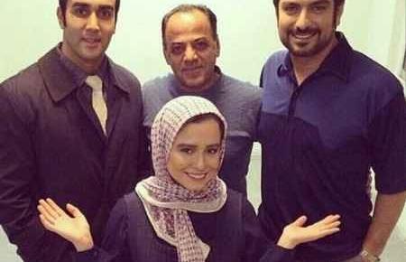 عکس پوریا با همسرش