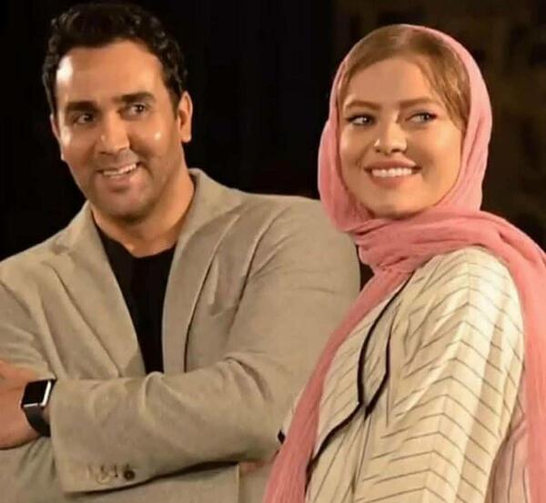 عکس پوریا با همسرش