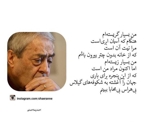 عکس نوشته احمد رضا احمدی