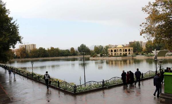 عکس باران گلی