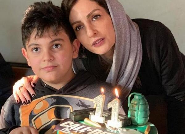 عکس پسر شقایق دهقان