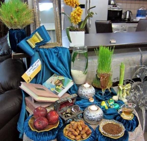 عکس ایده سفره هفت سین خیلی ساده