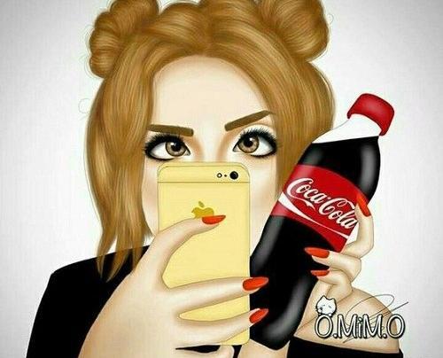 عکس فانتزی دختر گوشی بدست