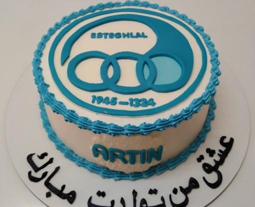 عکس کیک استقلالی
