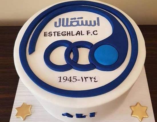 عکس کیک استقلالی