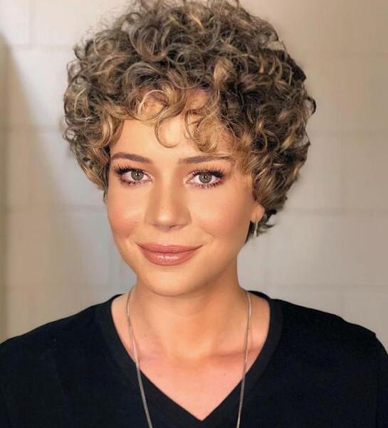 عکس مو کوتاه دخترانه فر
