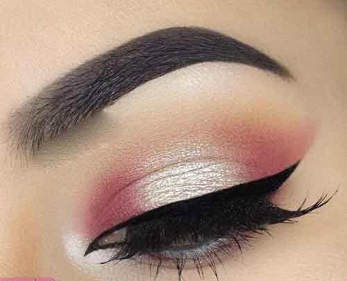 عکس سایه چشم صورتی