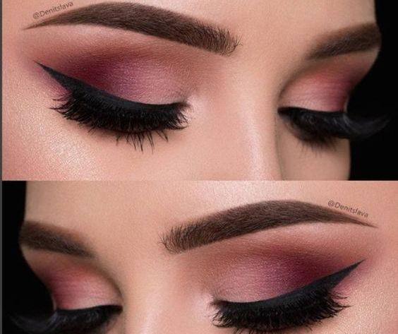 عکس سایه چشم صورتی