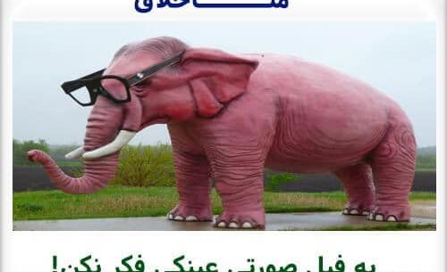 عکس از فیل صورتی