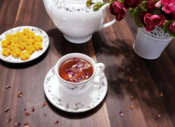 عکس چای و گل