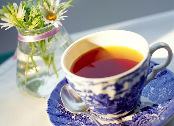عکس چای و گل