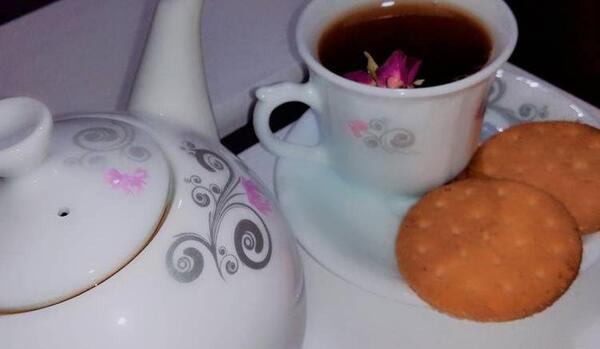 عکس چای و گل