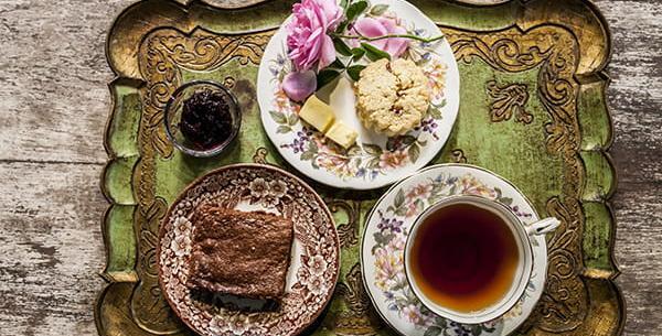 عکس چای و گل