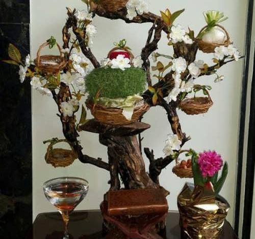 عکس ایده هفت سین چوبی