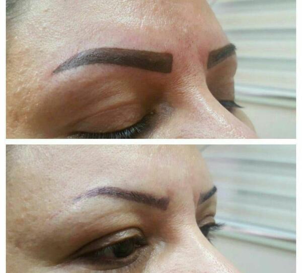 عکس تاتو ابرو قبل و بعد