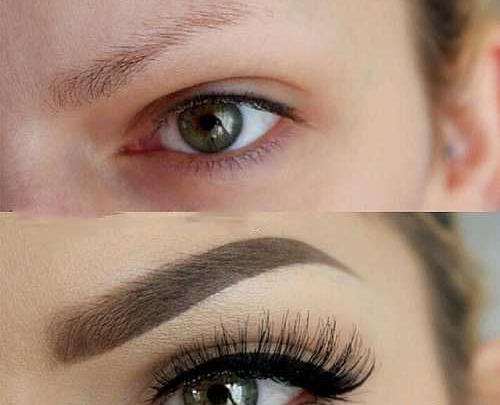 عکس تاتو ابرو قبل و بعد