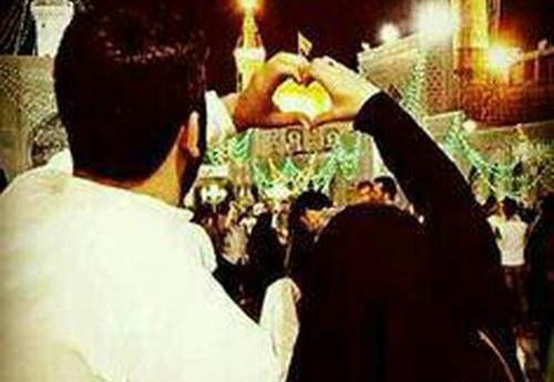 عکس دونفره حرم امام رضا