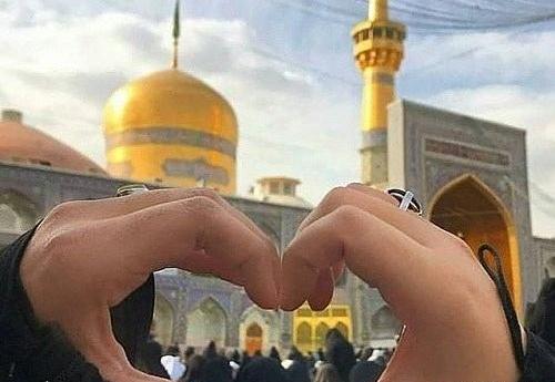 عکس دونفره حرم امام رضا