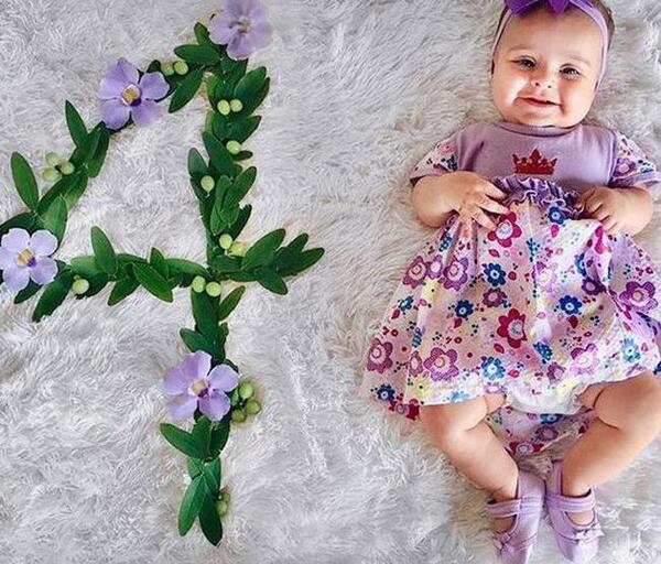 عکس نوزاد دختر پنج ماهه