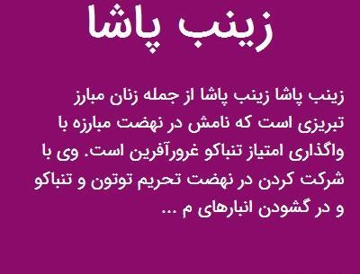 عکس زینب پاشا