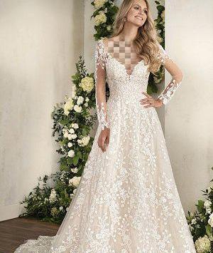 عکس لباس عروس بدون ژپون