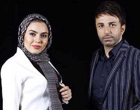 عکس آزاده زارعی و همسرش