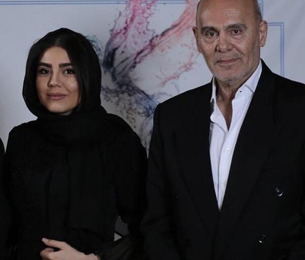 عکس آزاده زارعی و همسرش