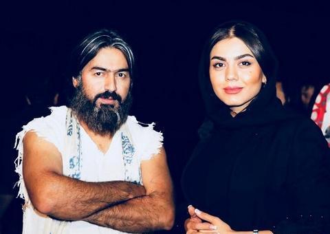 عکس آزاده زارعی و همسرش