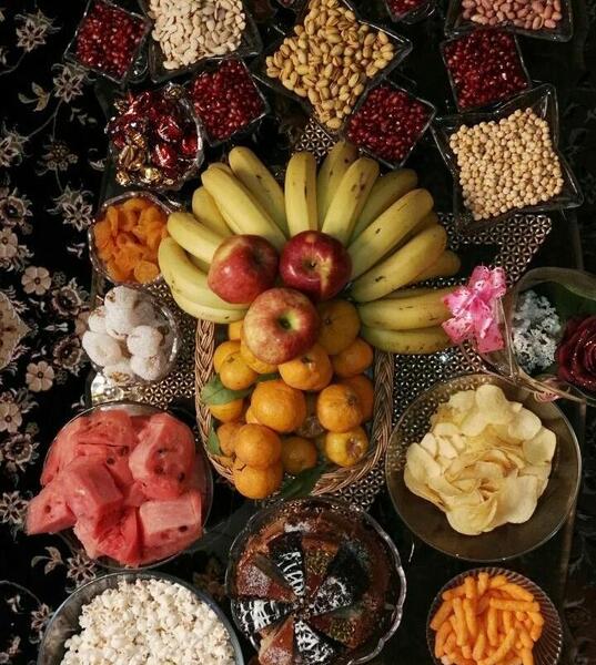 عکس سفره شب یلدا عروس