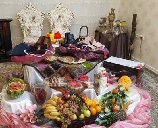 عکس سفره شب یلدا عروس