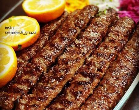 عکس چلو کباب کوبیده