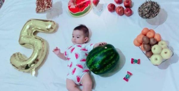 عکس پسرم اولین یلدات مبارک