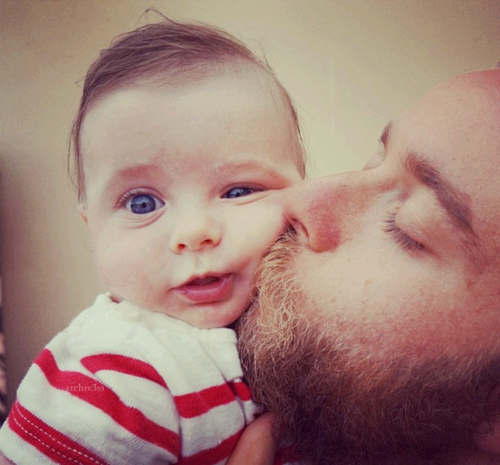 عکس نوشته پدر و پسری