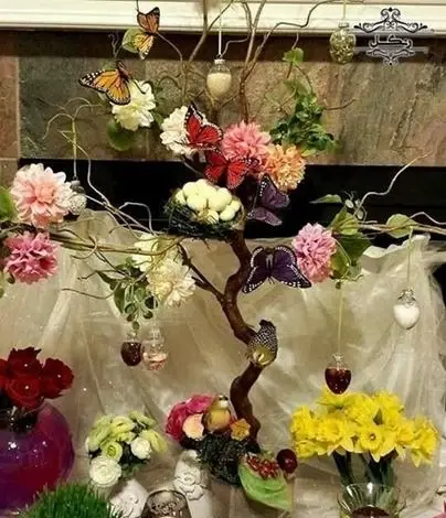 عکس ایده هفت سین درختی