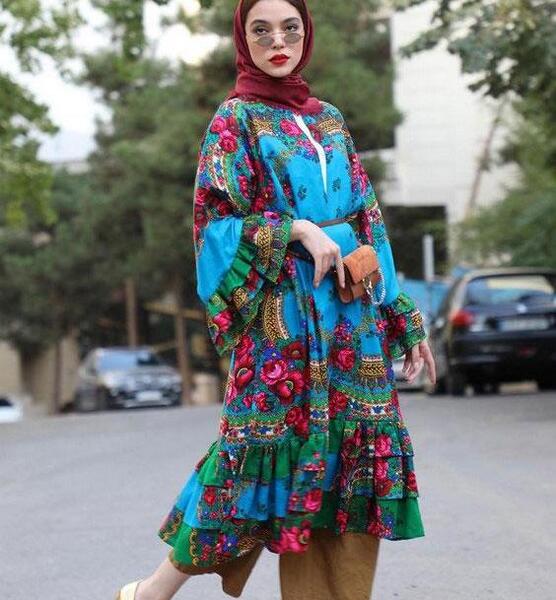 عکس مدل مانتو نخی ساده وشیک