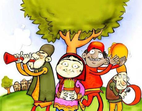 عکس کارتونی روستا