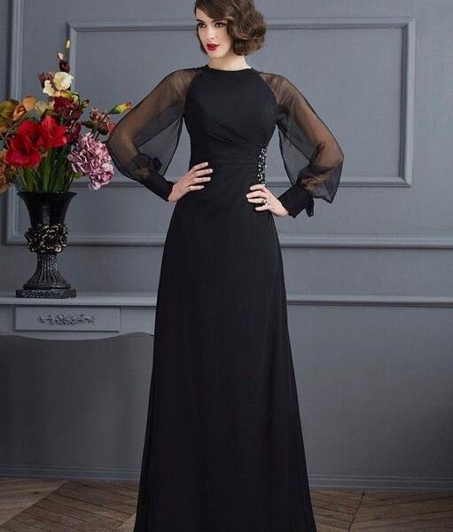 عکس لباس مجلسی بلند و پوشیده مدل جدید