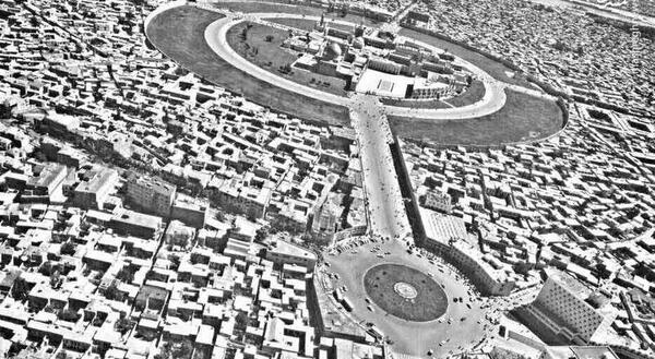 عکس هوایی قدیمی مشهد