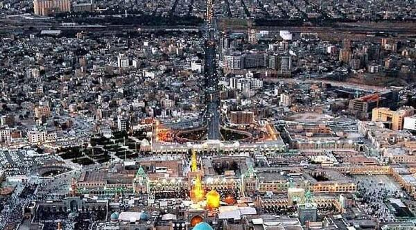 عکس هوایی قدیمی مشهد