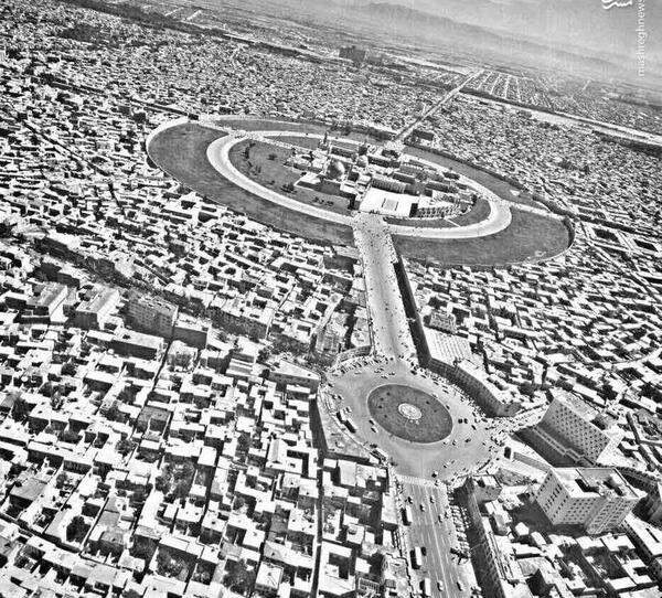 عکس هوایی قدیمی مشهد